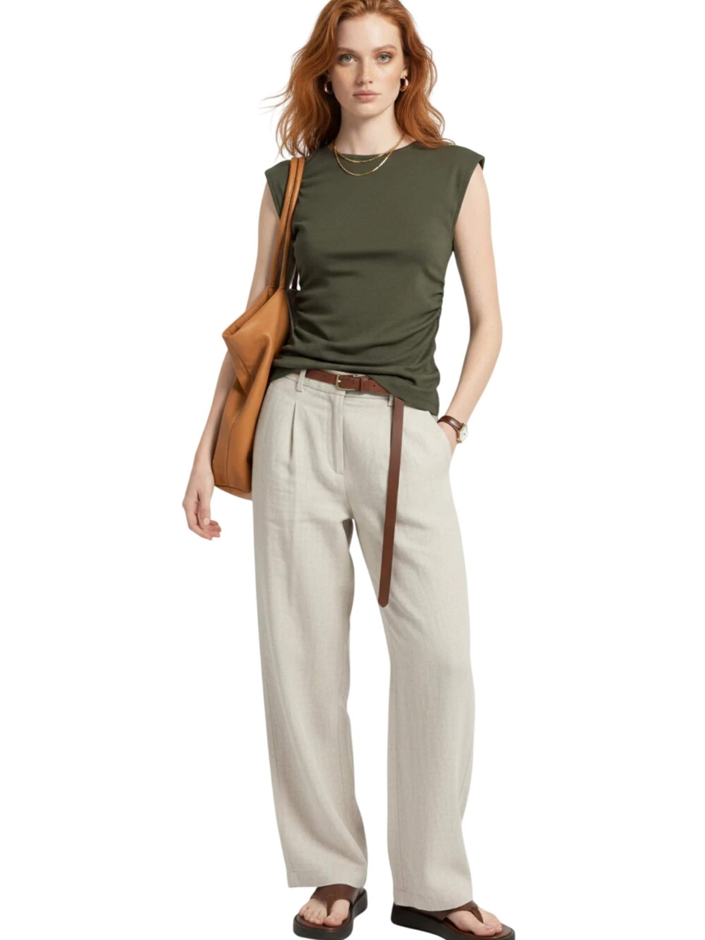 No Matter What Blouse in Groen: voorkant