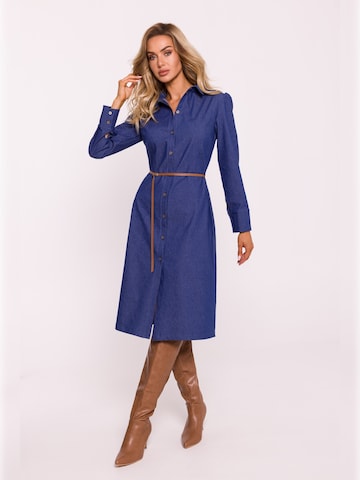 made of emotion - Vestido camisero en azul