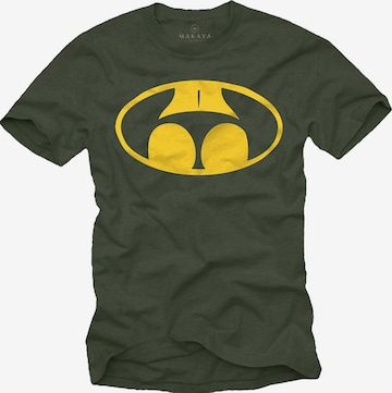 MAKAYA Shirt 'Buttman' in Green: front
