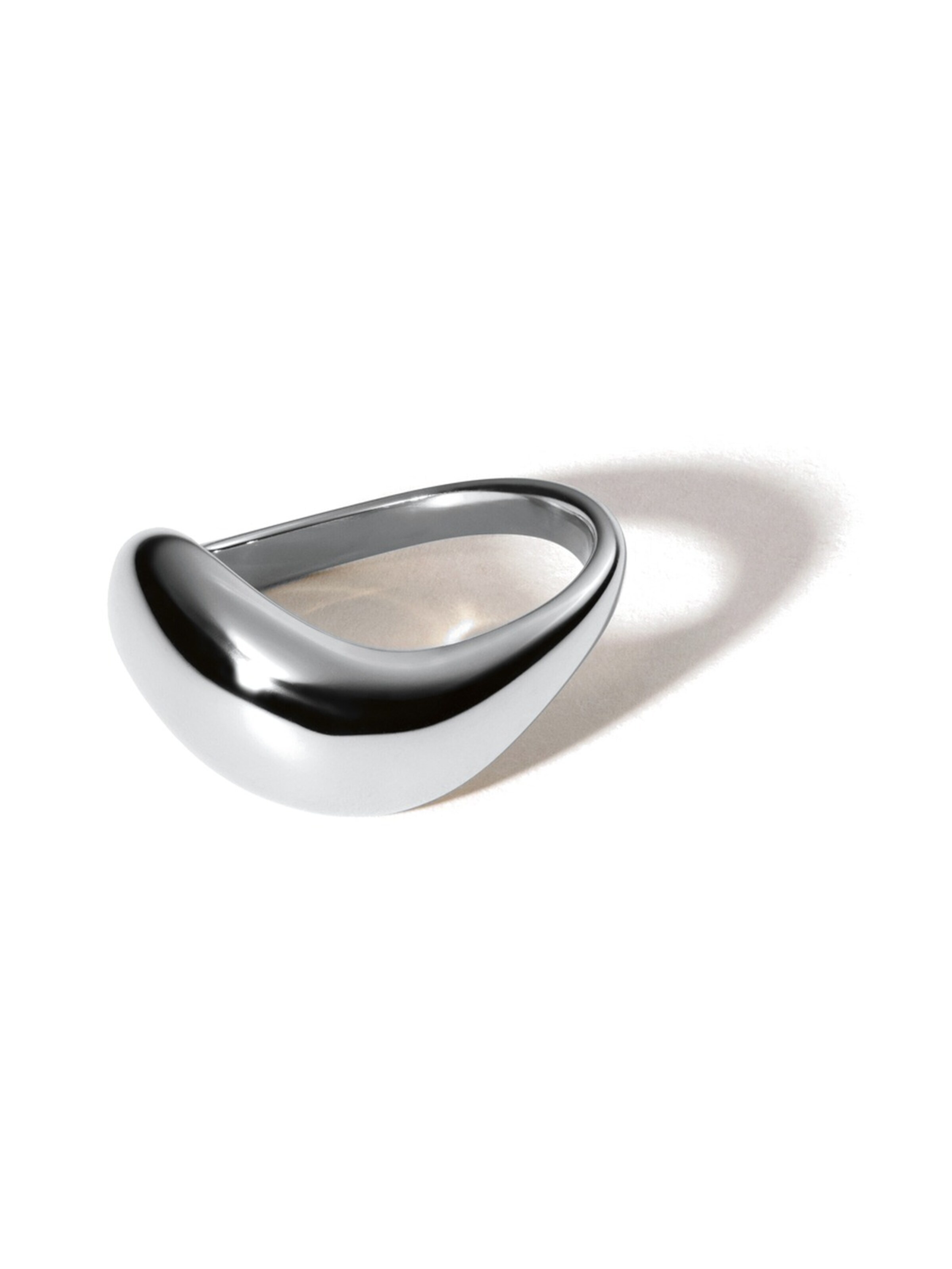 hiBALI Ring 'Chunky Curvy'‌‌‌‌‌ in Silber: Vorderseite