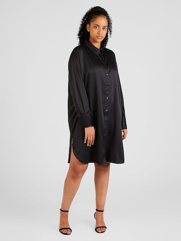 ONLY Carmakoma Košilové šaty 'DARLENE LIFE' – černá: přední strana