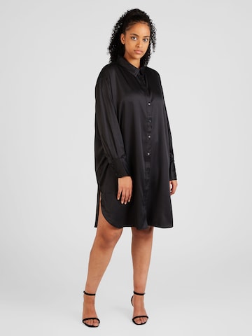 Robe-chemise 'DARLENE LIFE' ONLY Carmakoma en noir : devant