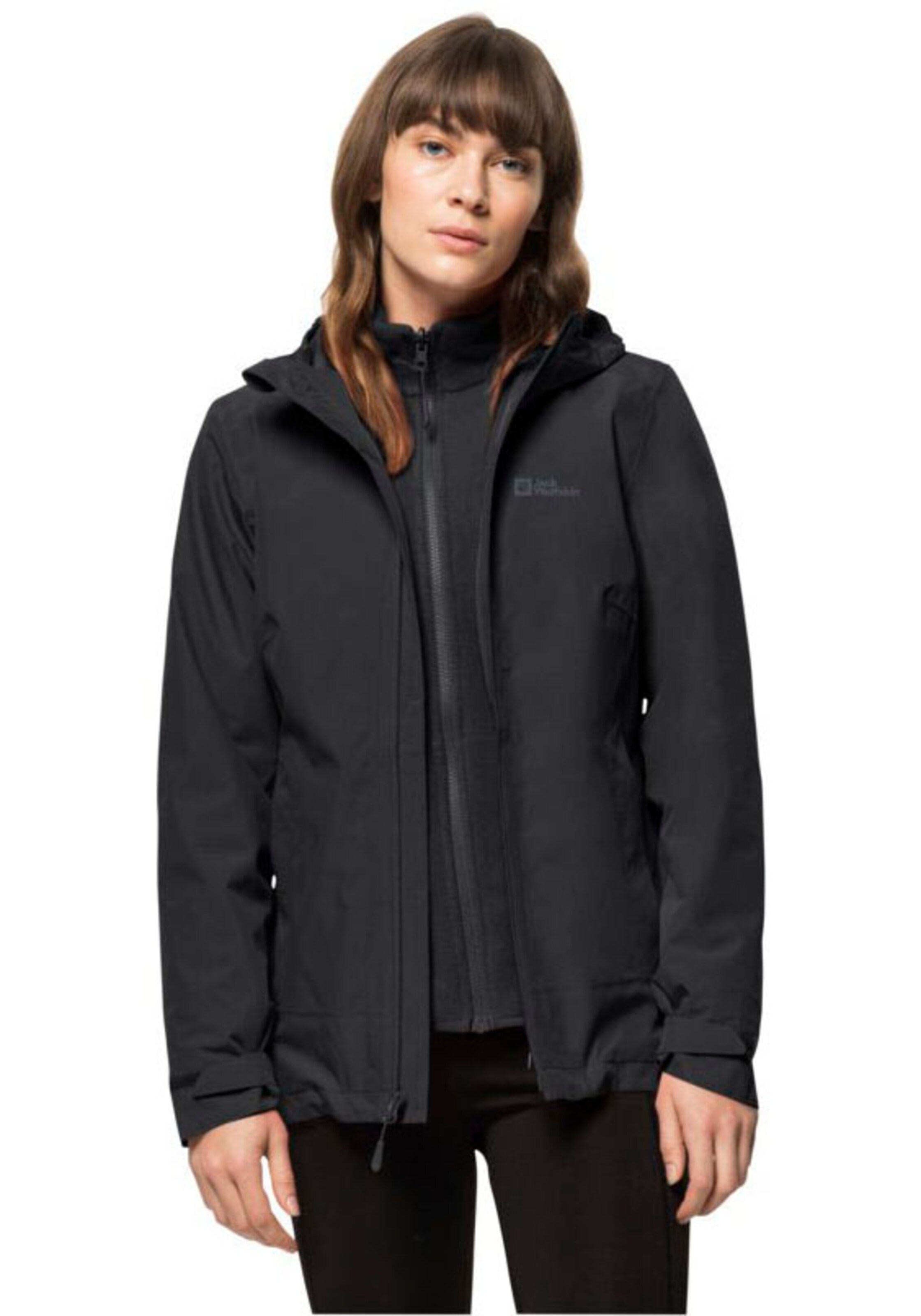 JACK WOLFSKIN Outdoor jacket 'Moonrise' in Black