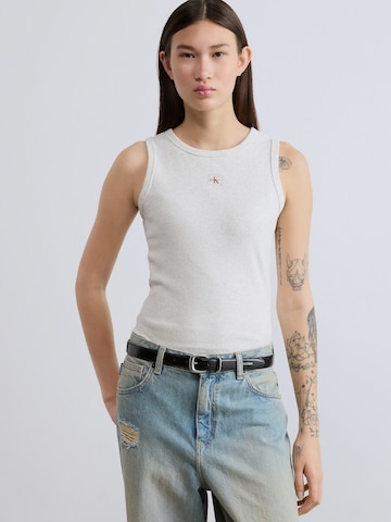 Calvin Klein Jeans Top in Grijs: voorkant