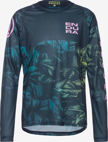 ENDURA Performance Shirt 'Tropical' in Blue: front