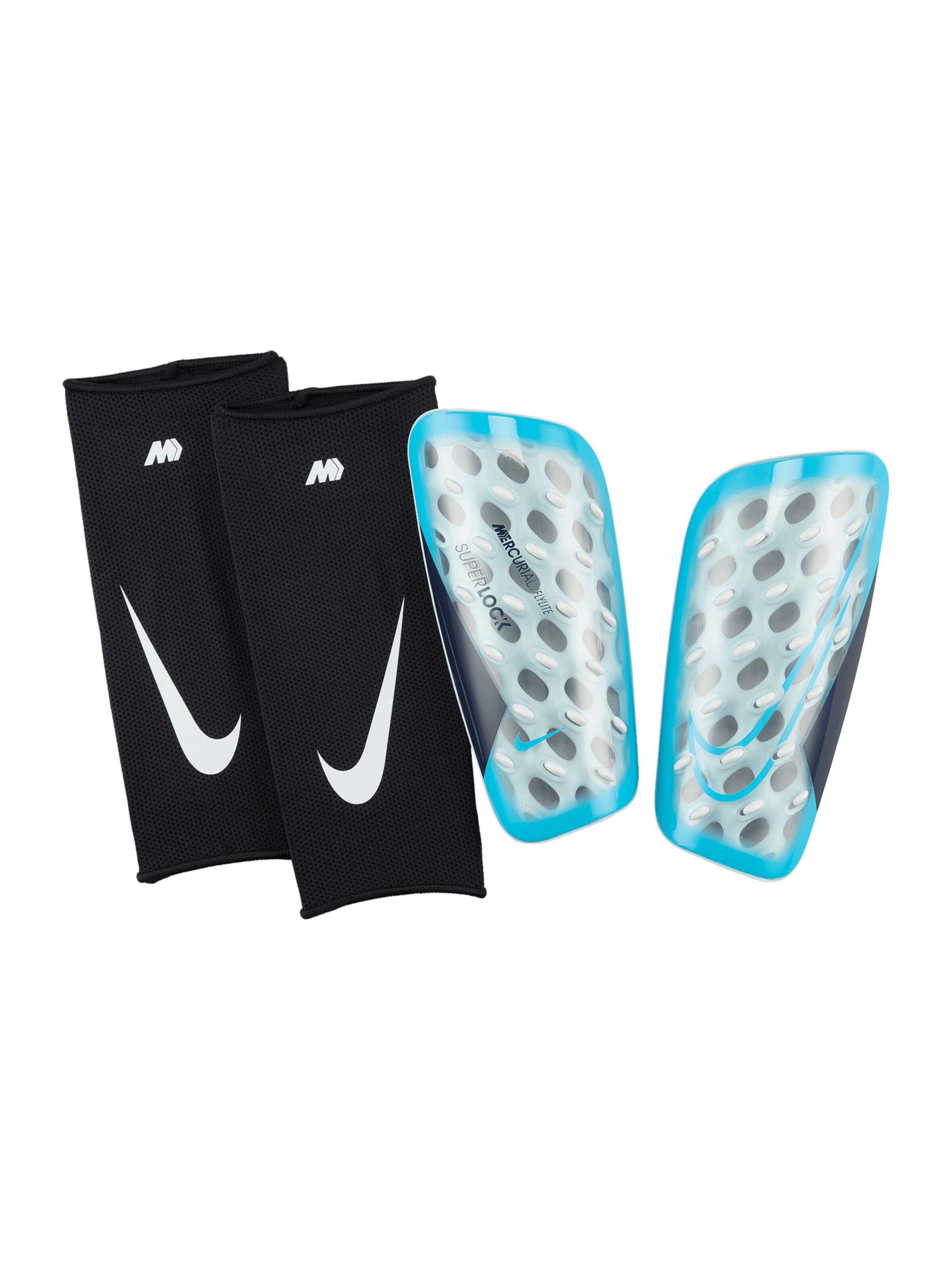 NIKE Schienbeinschoner 'Swoosh' in Blau: Vorderseite