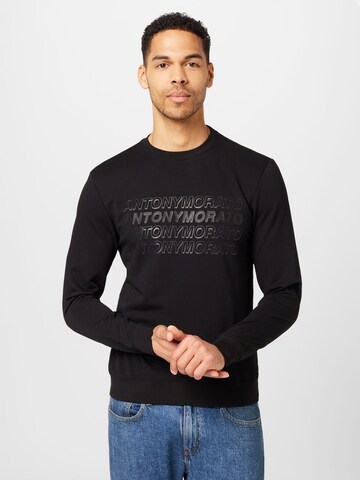 ANTONY MORATO Sweatshirt in Schwarz: predná strana