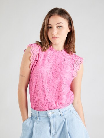 Chemisier 'PCOLLINE' PIECES en rose : devant