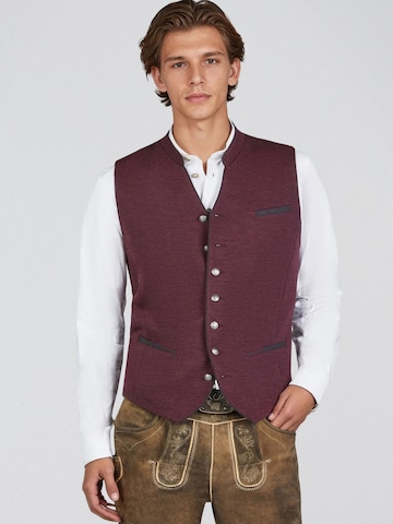 Gilet folklorique 'Halbach' SPIETH & WENSKY en rouge : devant