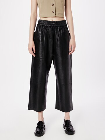 DAY BIRGER ET MIKKELSEN Loose fit Pants 'Evan' in Black: front