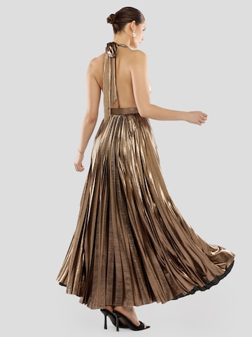 GODDIVA Festkjole i bronze