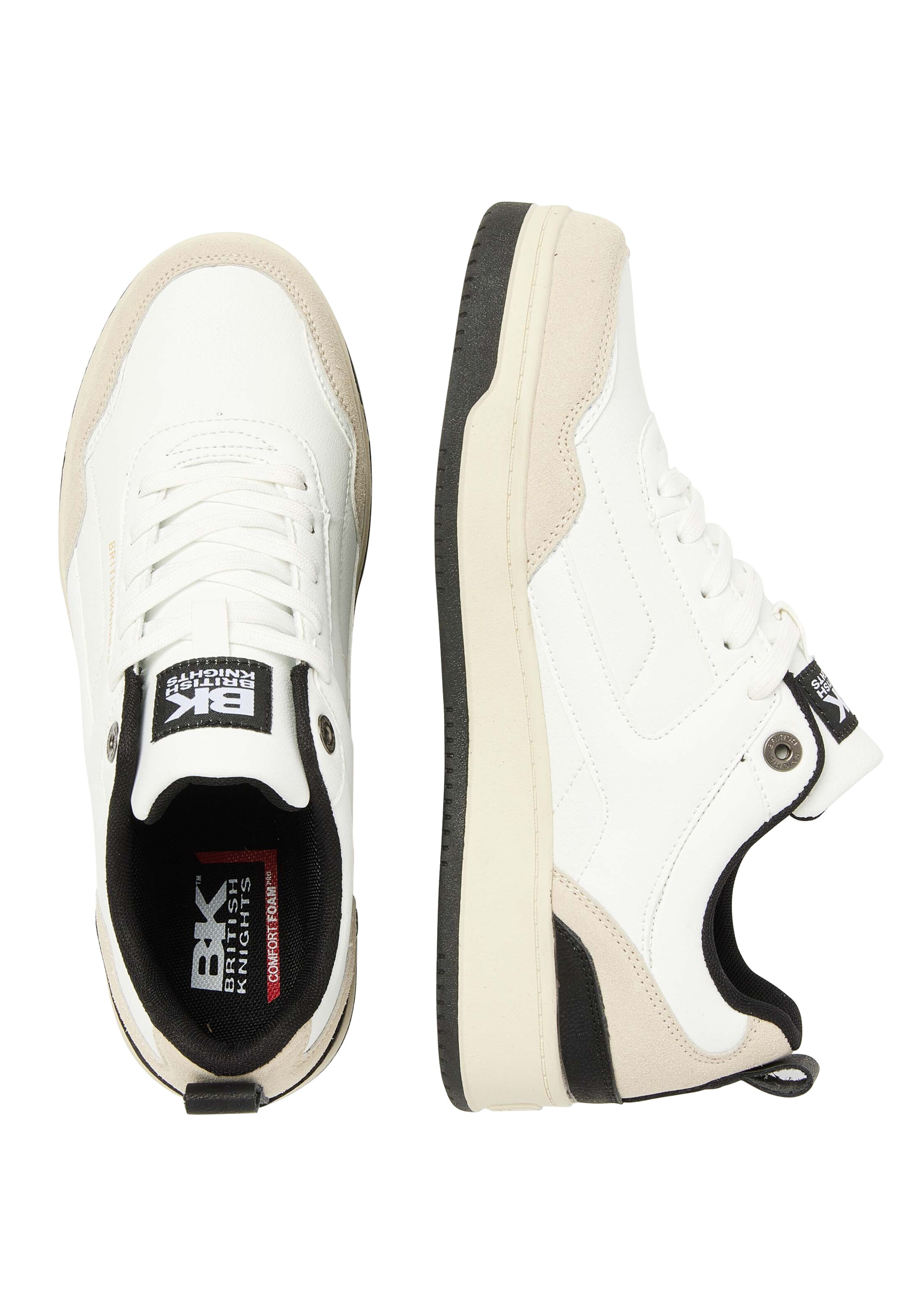 BRITISH KNIGHTS Sneakers laag 'Cole' in Wit