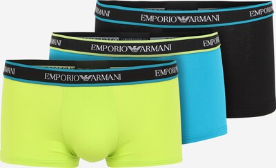 Emporio Armani Boxers en bleu / jaune / noir, Vue avec produit