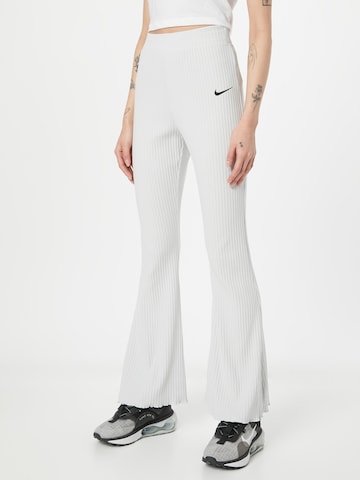 Nike Sportswear Flared Pants in Grey: front