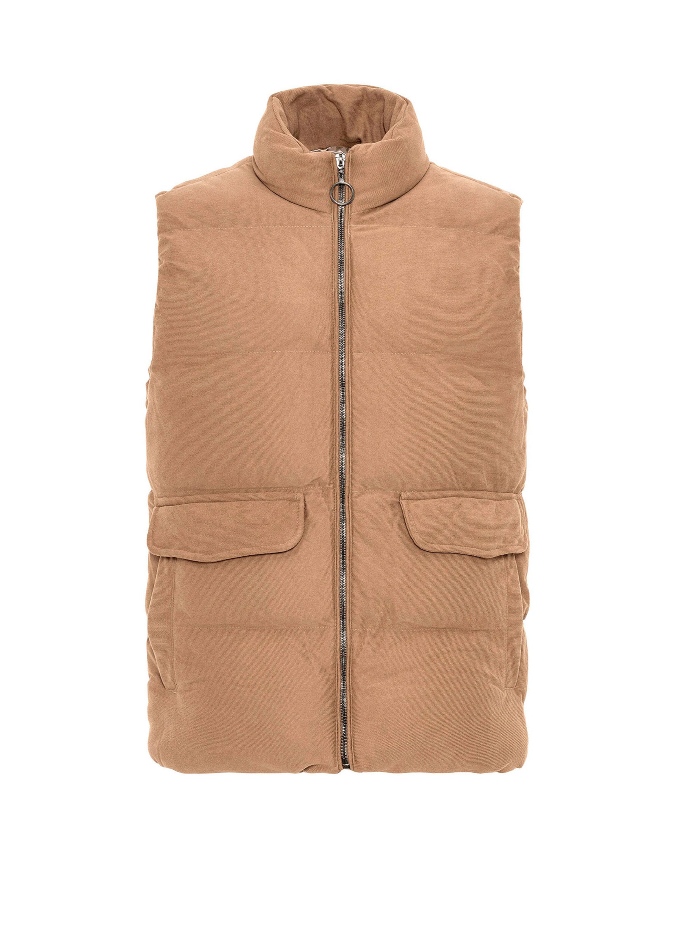 Antioch Vest in Beige: front