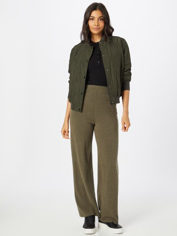 ONLY Wide leg Trousers 'COZY' in Green