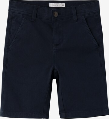 Coupe slim Pantalon 'SILAS' NAME IT en bleu : devant