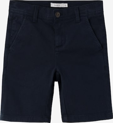 NAME IT Slimfit Broek 'SILAS' in Blauw: voorkant