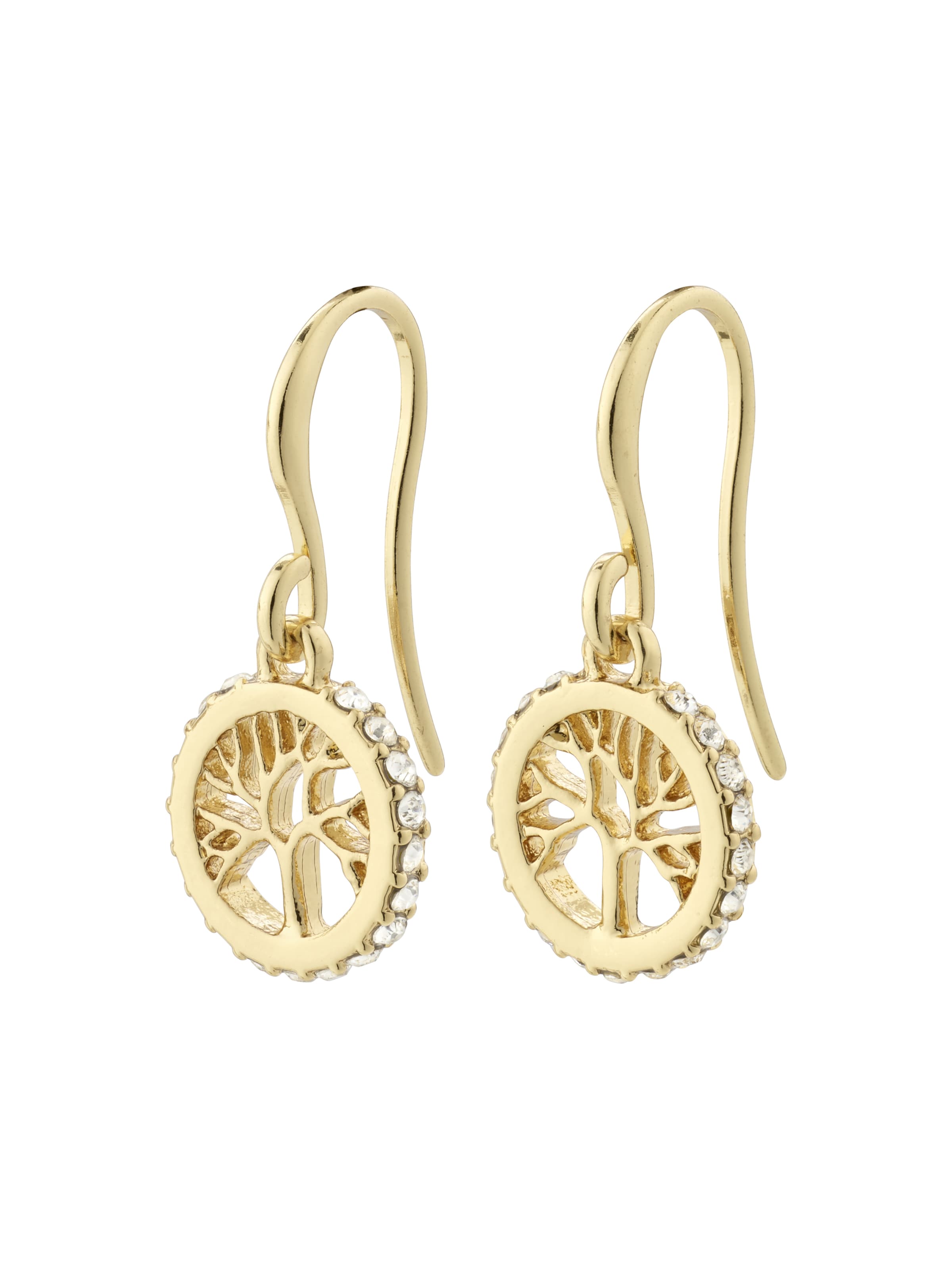 Pilgrim Øreringe 'Alia' i guld: forside