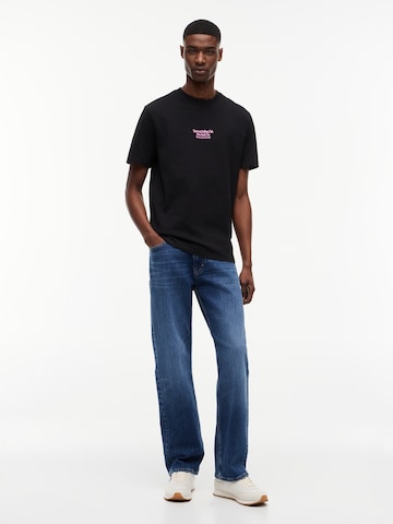 Tommy Jeans Shirt 'SAILBOAT' in Black