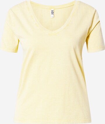 JDY T-Shirt 'FAROCK' in Gelb: front