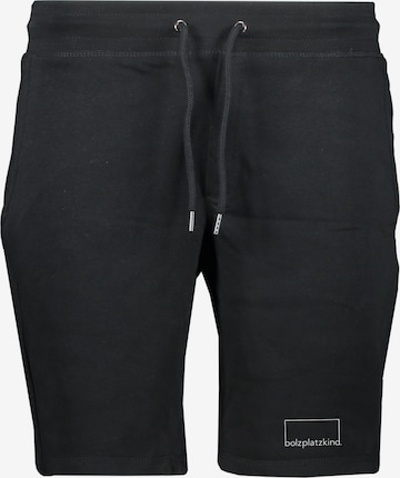 Bolzplatzkind Regular Shorts in Schwarz: predná strana