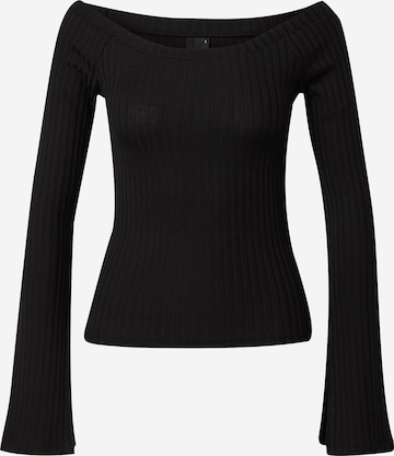 Gina Tricot - Camiseta 'Vanessa' en negro: frente