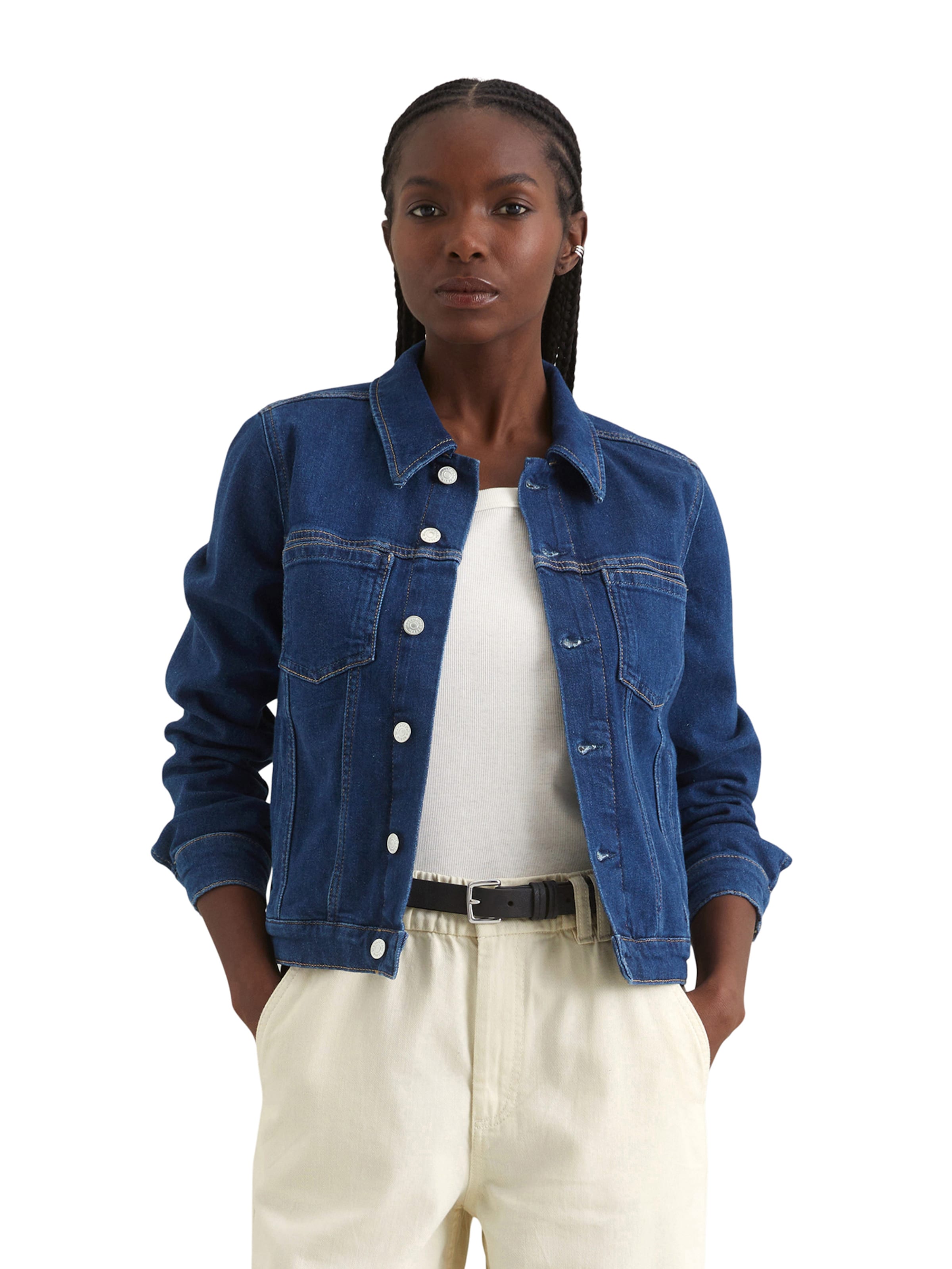 Marc O'Polo DENIM Přechodná bunda – modrá: přední strana