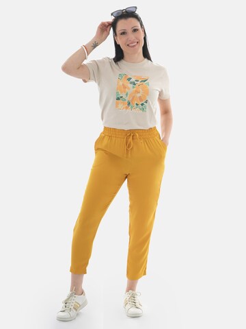 PANTONECLO Regular Trousers 'Pantoneclo Women's Trousers' in Yellow