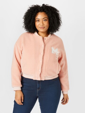 Veste mi-saison Missguided Plus en rose : devant