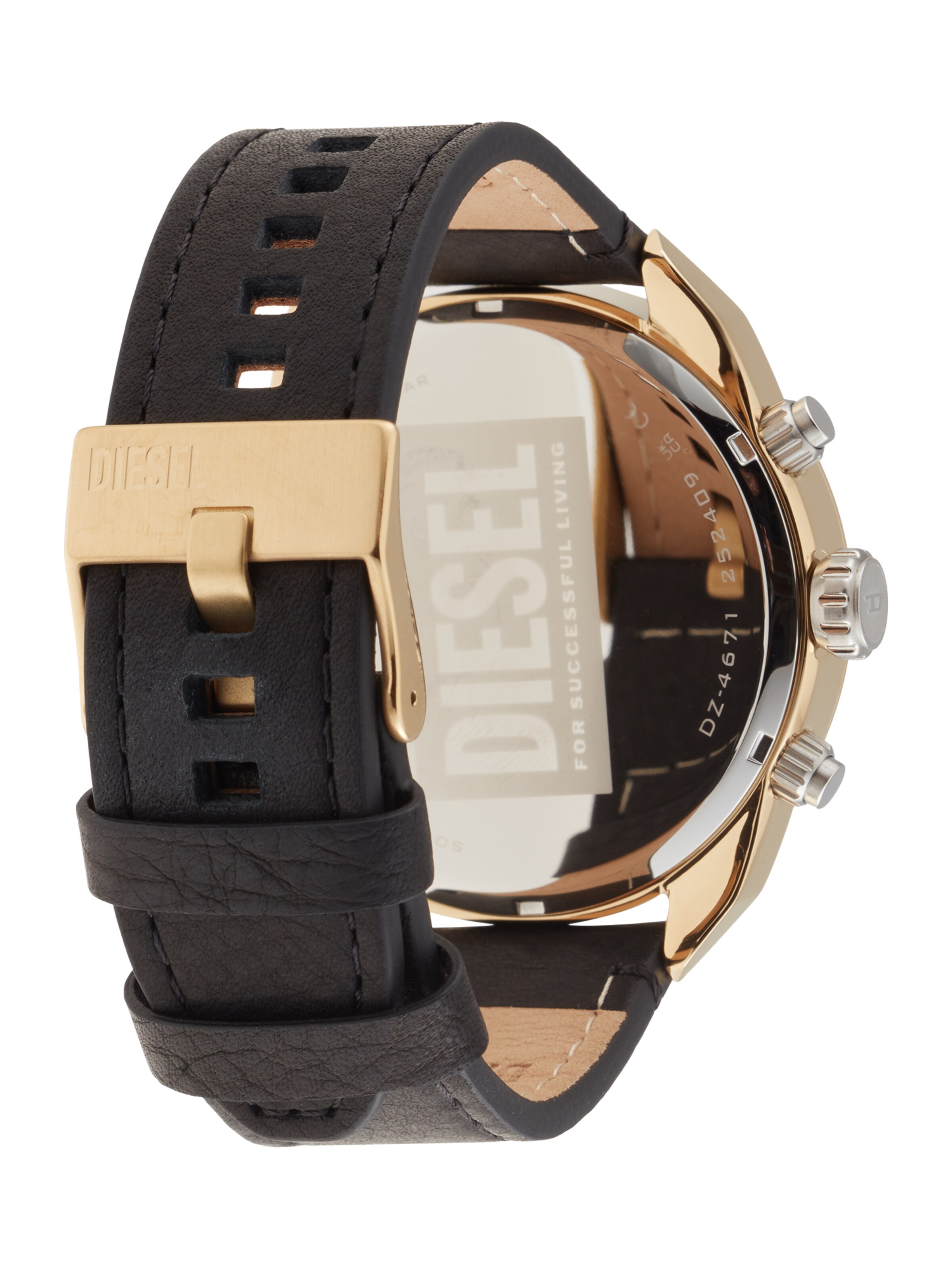 DIESEL Uhr 'Spiked' in Schwarz