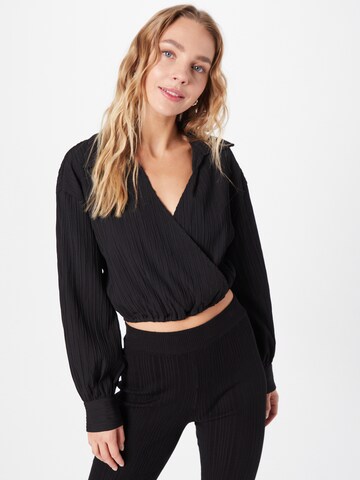 Gina Tricot Bluse 'Therese' in Schwarz: Vorderseite