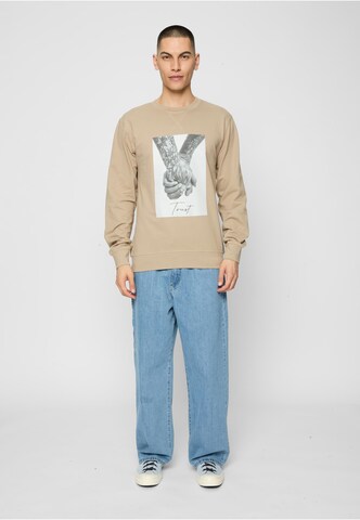 MT Men Sweatshirt 'Trust 2.0' in Beige