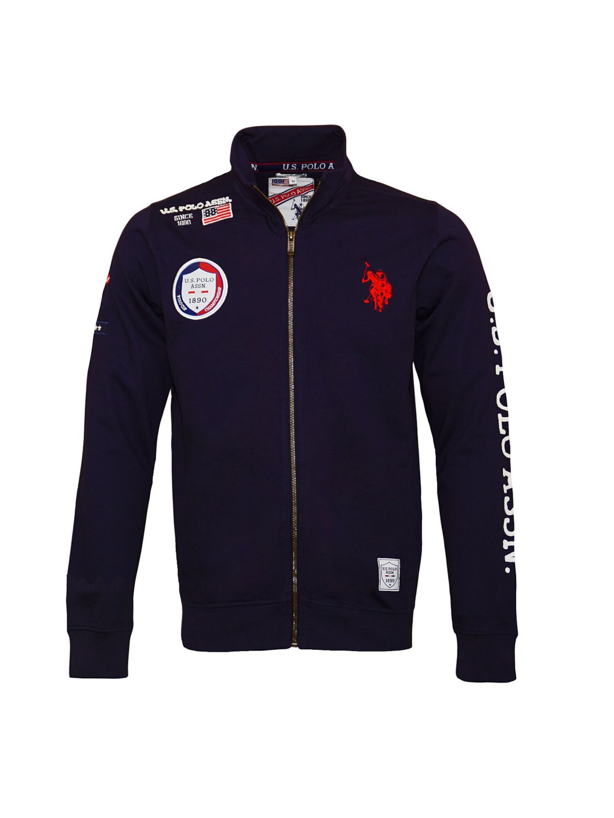 Giacca di felpa di U.S. POLO ASSN. in blu: frontale