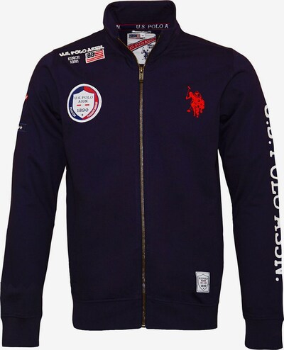 U.S. POLO ASSN. Zip-Up Hoodie in Royal blue / Dark blue / Fire red / White, Item view