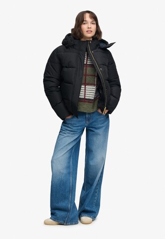 Superdry & Co Tussenjas in Zwart