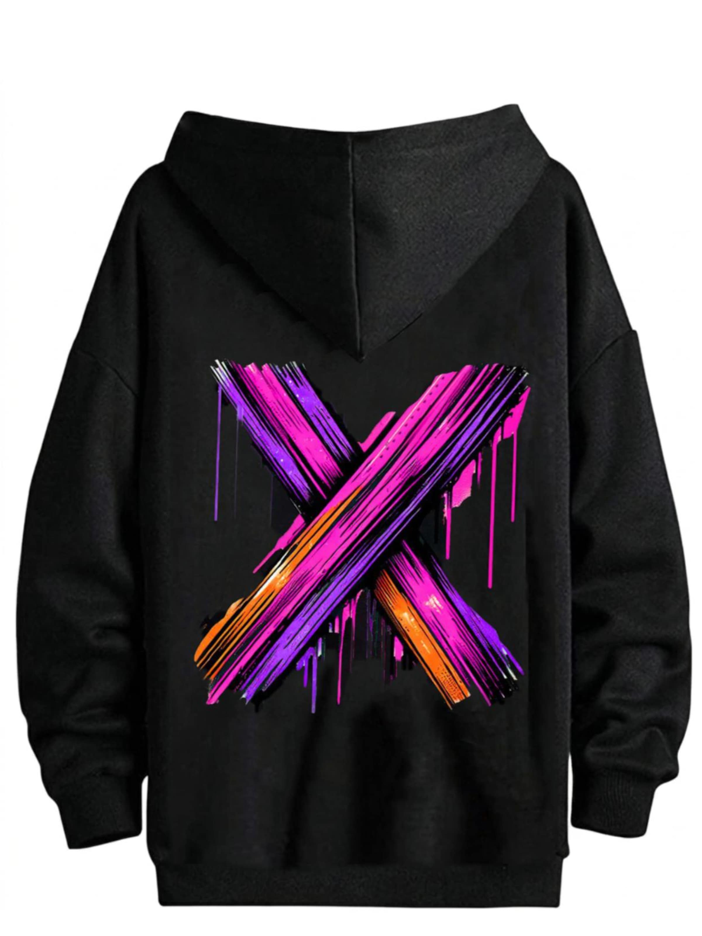 RMK Sweatshirt 'X'‌‌‌‌‌ in Schwarz: Vorderseite