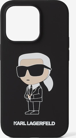 Custodia per smartphone di Karl Lagerfeld in nero: frontale