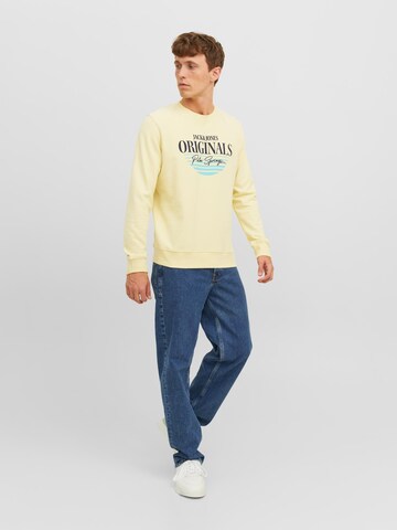 Sweat-shirt 'JORPalma' JACK & JONES en jaune
