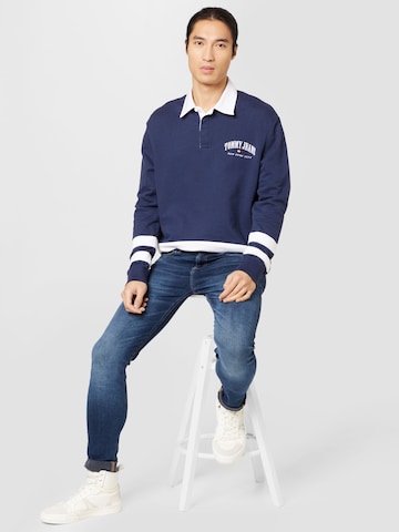 Tommy Jeans Poloshirt 'Varsity' in Blau