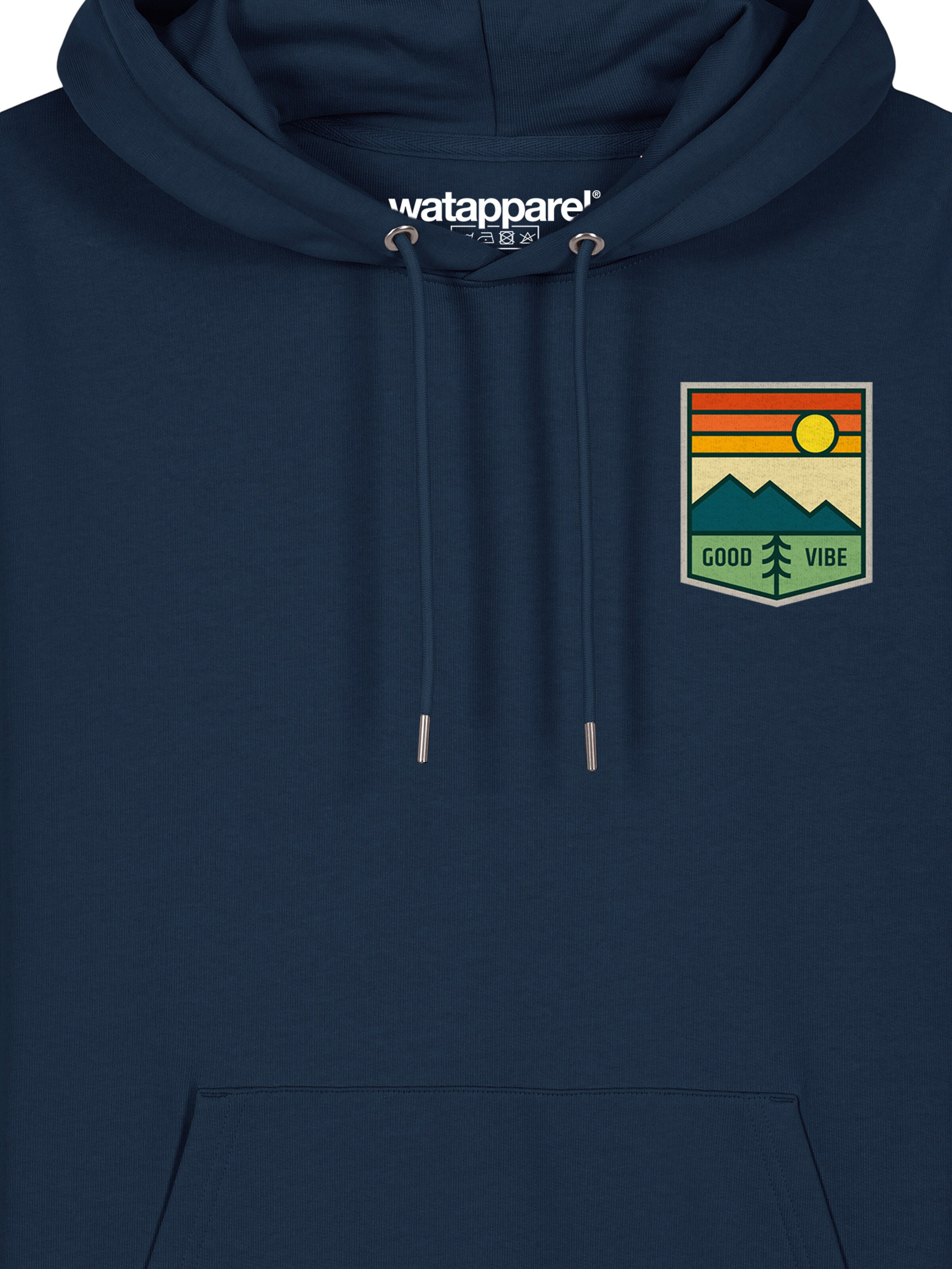 Watapparel Sweatshirt 'Good Vibe' in Blauw