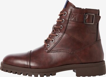 JACK & JONES Veterboots 'ELTON' in Bruin: voorkant