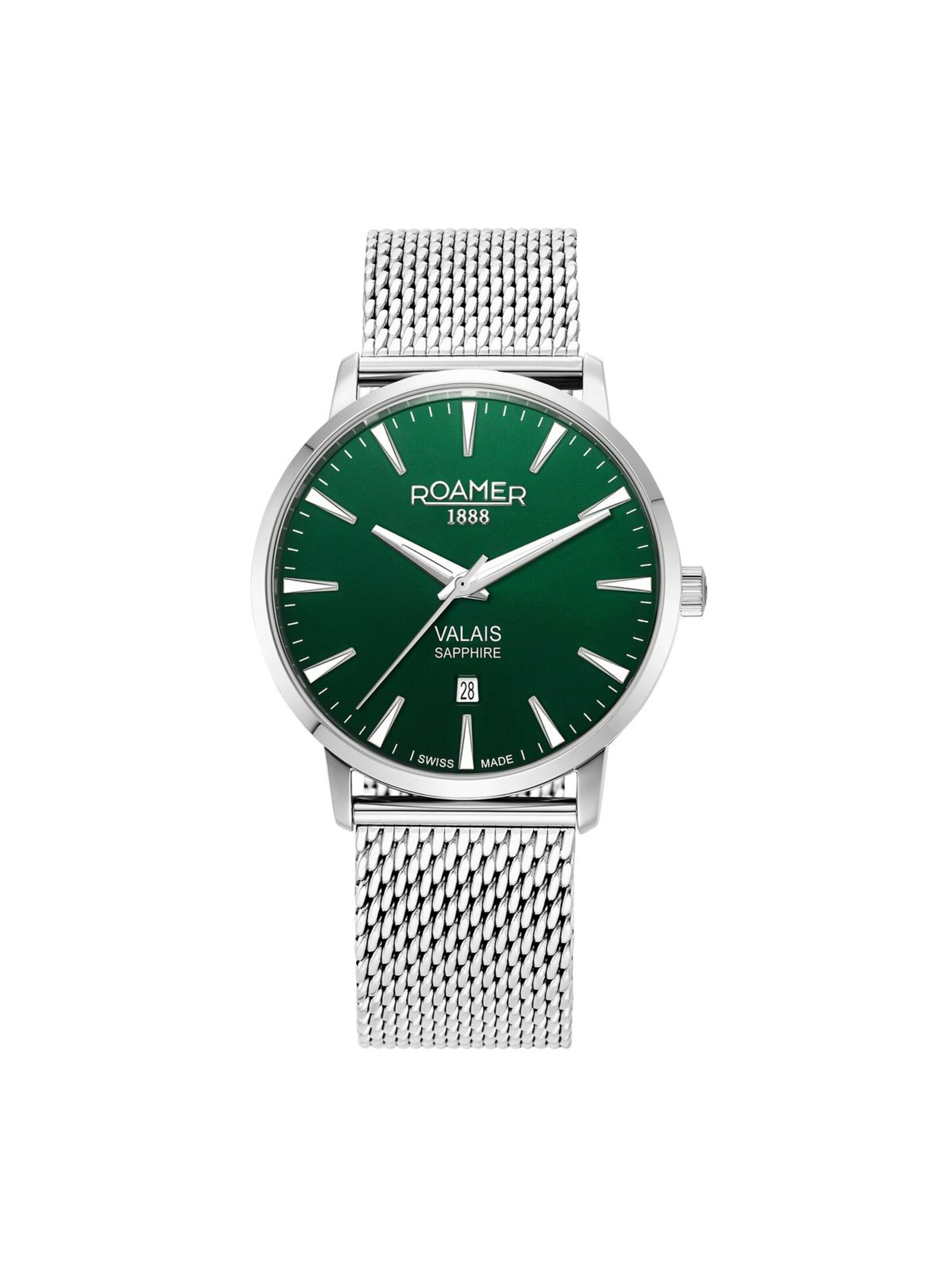 Montre à affichage analogique Roamer en vert