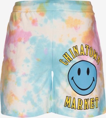 MARKET Loosefit Hose 'Market Smiley Multi Tie Dye Chinatown' in Mischfarben: predná strana