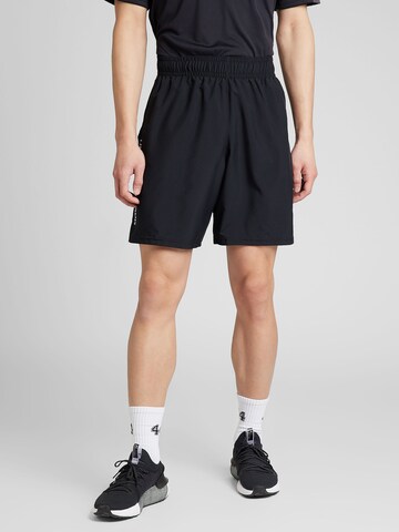 UNDER ARMOUR regular Sportsbukser i sort: forside