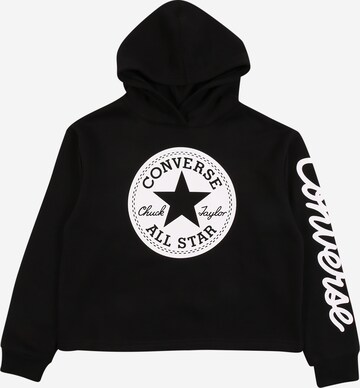 CONVERSE Sweatshirt 'CHUCK' in Zwart: voorkant