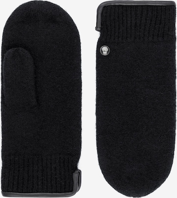 Roeckl Mittens 'FELTED WOOL' in Black: front