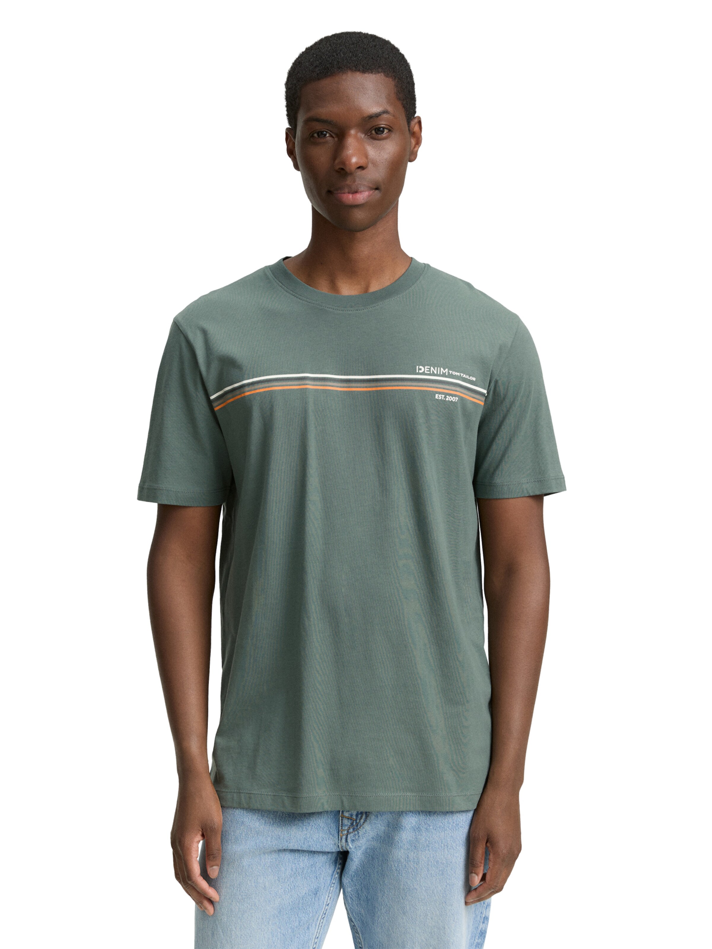 TOM TAILOR DENIM - Camisa em verde: frente