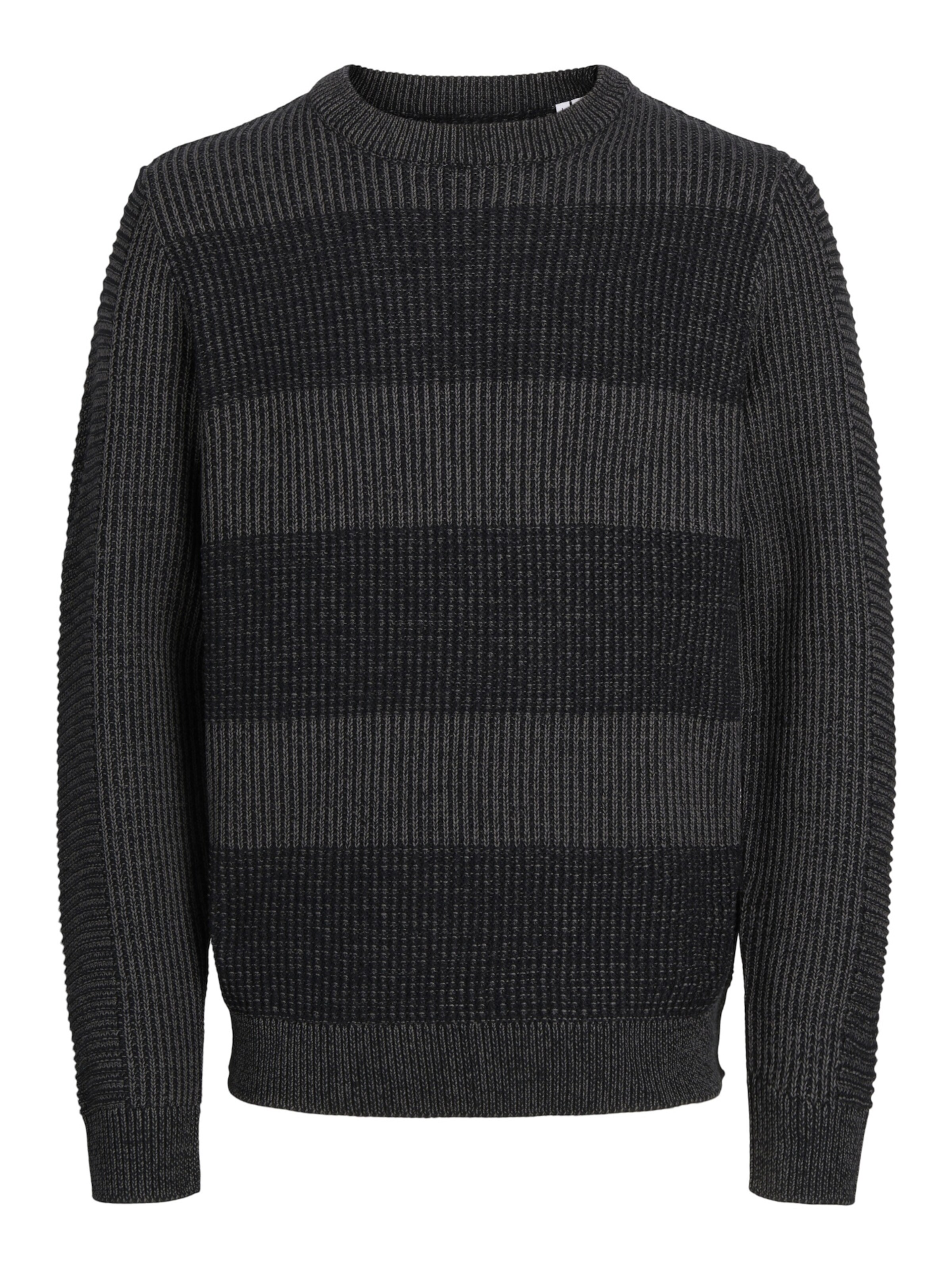 JACK & JONES Pullover 'Hugo' in Schwarz: Vorderseite