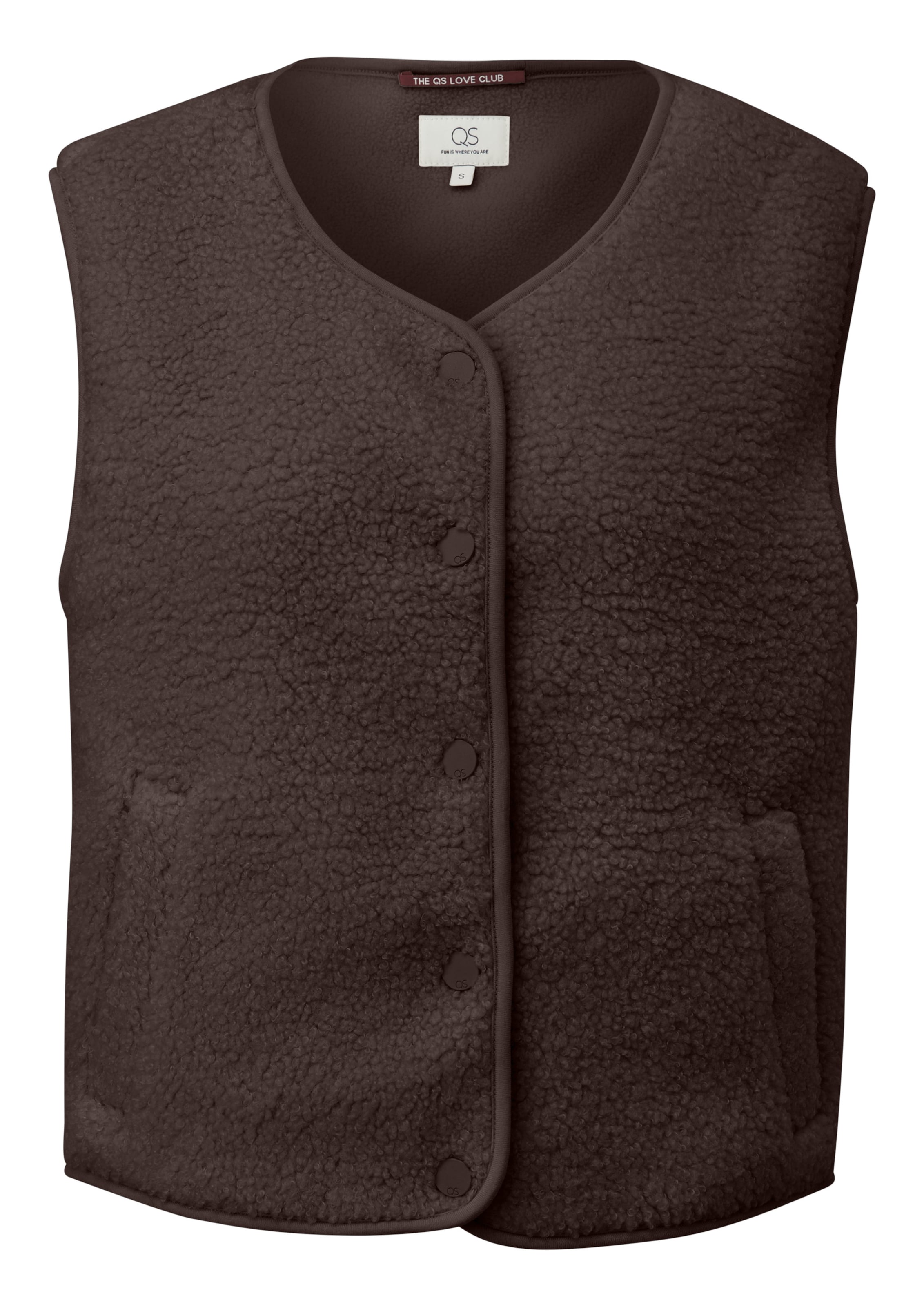 Gilet QS en marron : devant